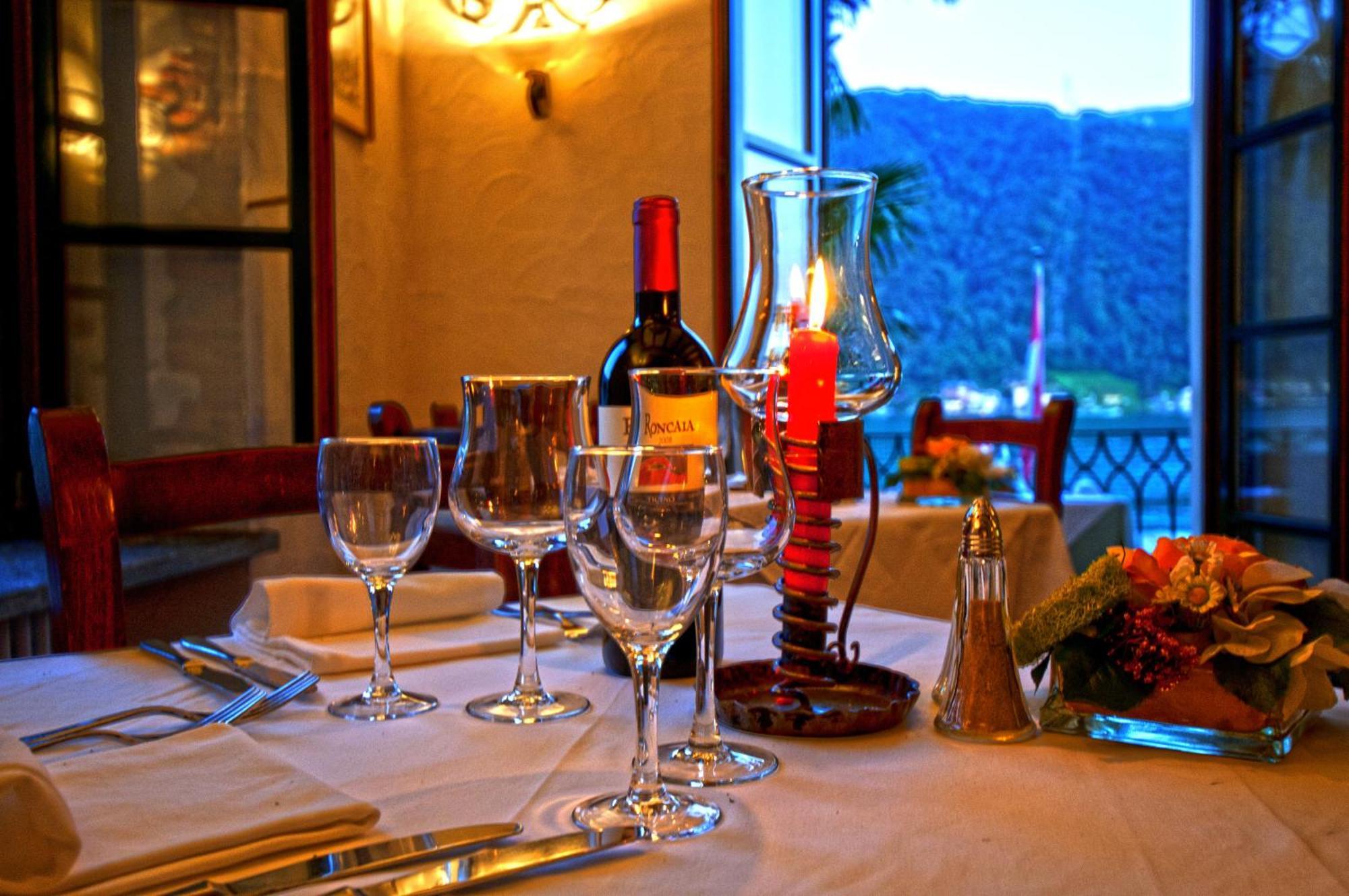 Albergo Ristorante Della Posta Morcote Exterior foto